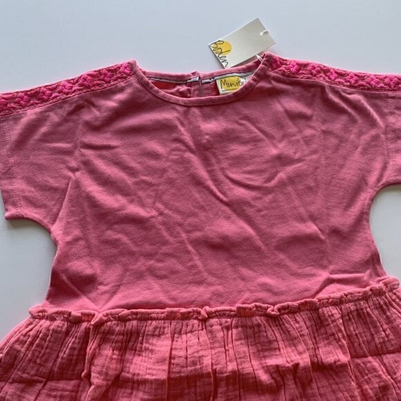 NWT Mini Boden Girl Woven Mix Texture Dress 4-5 years 4T - Picture 4 of 12